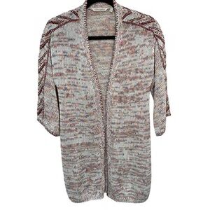 Elegant Multicolor Knit Cardigan